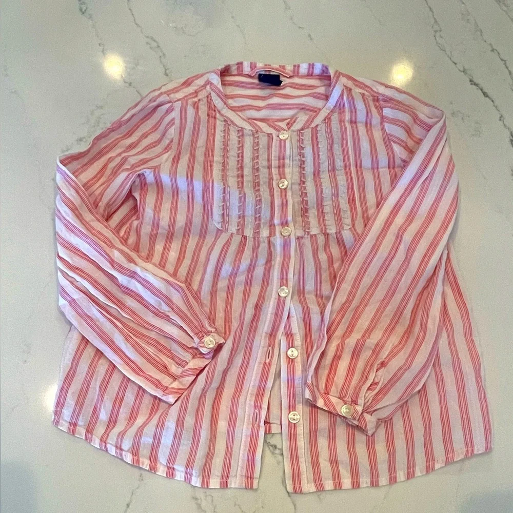 Girls GAP Kids Pink Striped Shirt